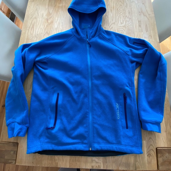 Arc’teryx polartec hooded fleece blue size large - Picture 2 of 10